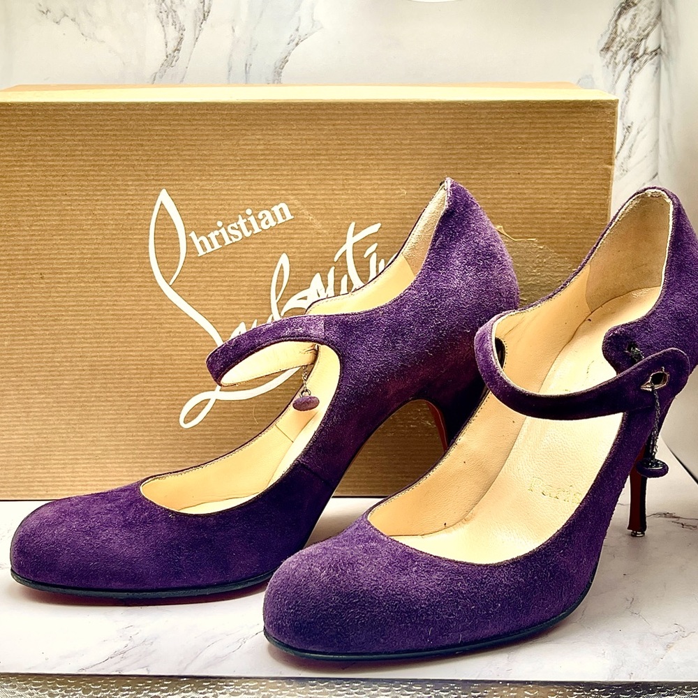 Christian Louboutin Eventa Purple Mary Jane